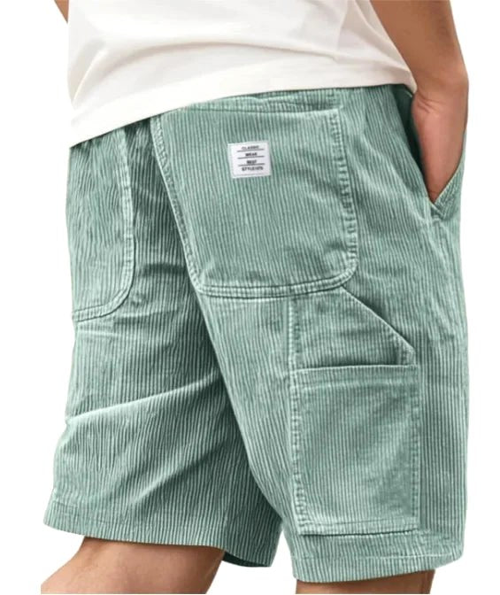 Aidan | Men's Corduroy Cargo Shorts, Straight-Cut Relaxed Shorts | Direct Attire