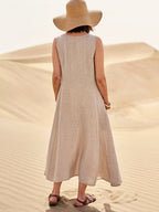 Alannah | Women's Lightweight Cotton Dress with Pockets, Relaxed Everyday Dress | Direct Attire