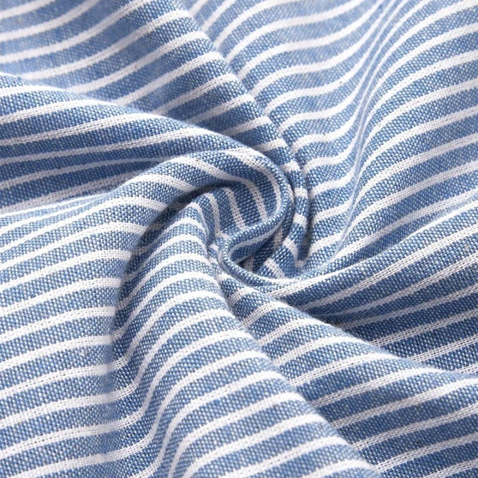 Alannah | Women's Striped Midi Dress with Button Details, Relaxed Midi Dress | Direct Attire