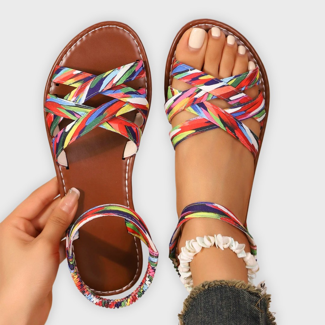 April | Women's Handmade Lightweight Sandals, Summer Everyday Sandals | Direct Attire | Multicolor