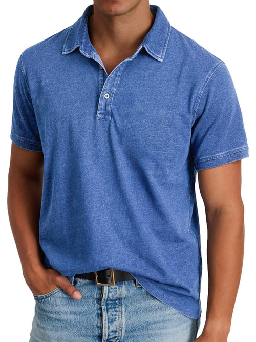 Banjo | Men's Classic Polo Shirt, Refined Heritage Polo Shirt | Direct Attire | Blue
