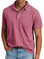 Banjo | Men's Classic Polo Shirt, Refined Heritage Polo Shirt | Direct Attire | Pink