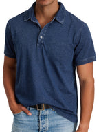 Banjo | Men's Classic Polo Shirt, Refined Heritage Polo Shirt | Direct Attire | Navy Blue
