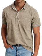 Banjo | Men's Classic Polo Shirt, Refined Heritage Polo Shirt | Direct Attire | Khaki