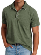 Banjo | Men's Classic Polo Shirt, Refined Heritage Polo Shirt | Direct Attire | Army Green
