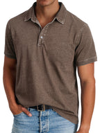 Banjo | Men's Classic Polo Shirt, Refined Heritage Polo Shirt | Direct Attire | Brown