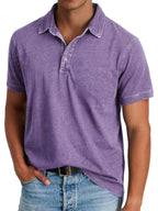 Banjo | Men's Classic Polo Shirt, Refined Heritage Polo Shirt | Direct Attire | Violet