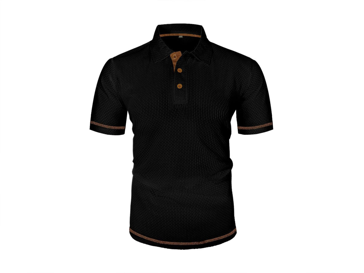 Baxter | Men's Breathable Modern Polo Shirt, Lightweight Smart-Casual Top | Direct Attire