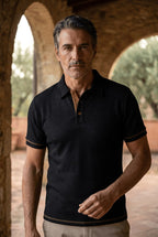 Baxter | Men's Breathable Modern Polo Shirt, Lightweight Smart-Casual Top | Direct Attire | White