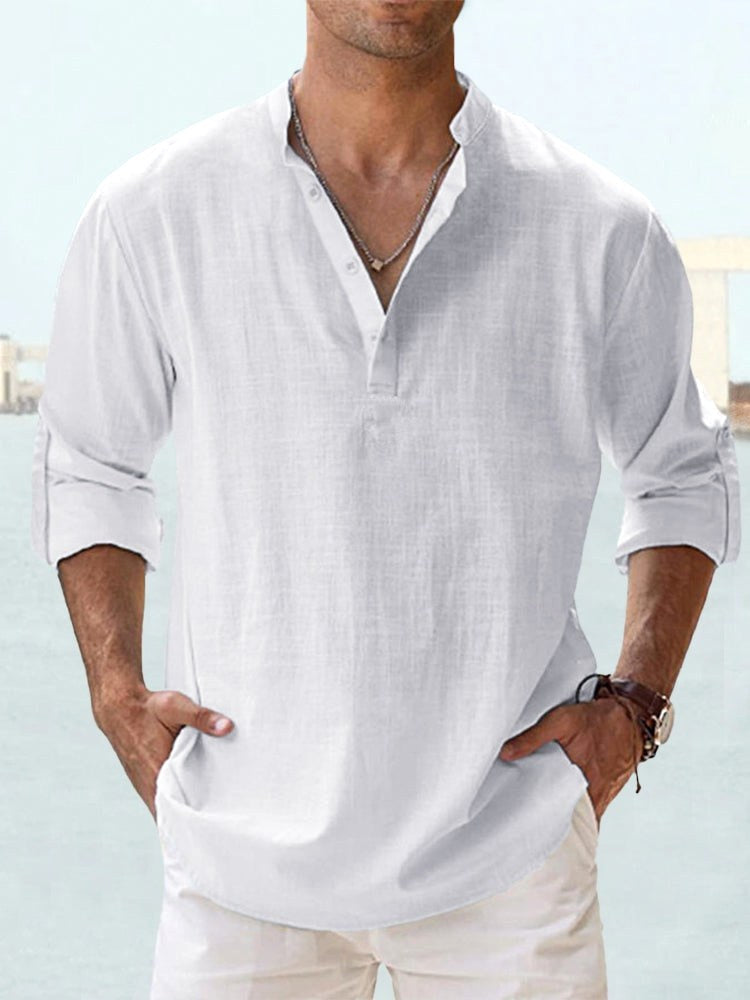 Beau | Men's Breathable Button-Up Shirt, Smart Tailored Shirt | Direct Attire | White