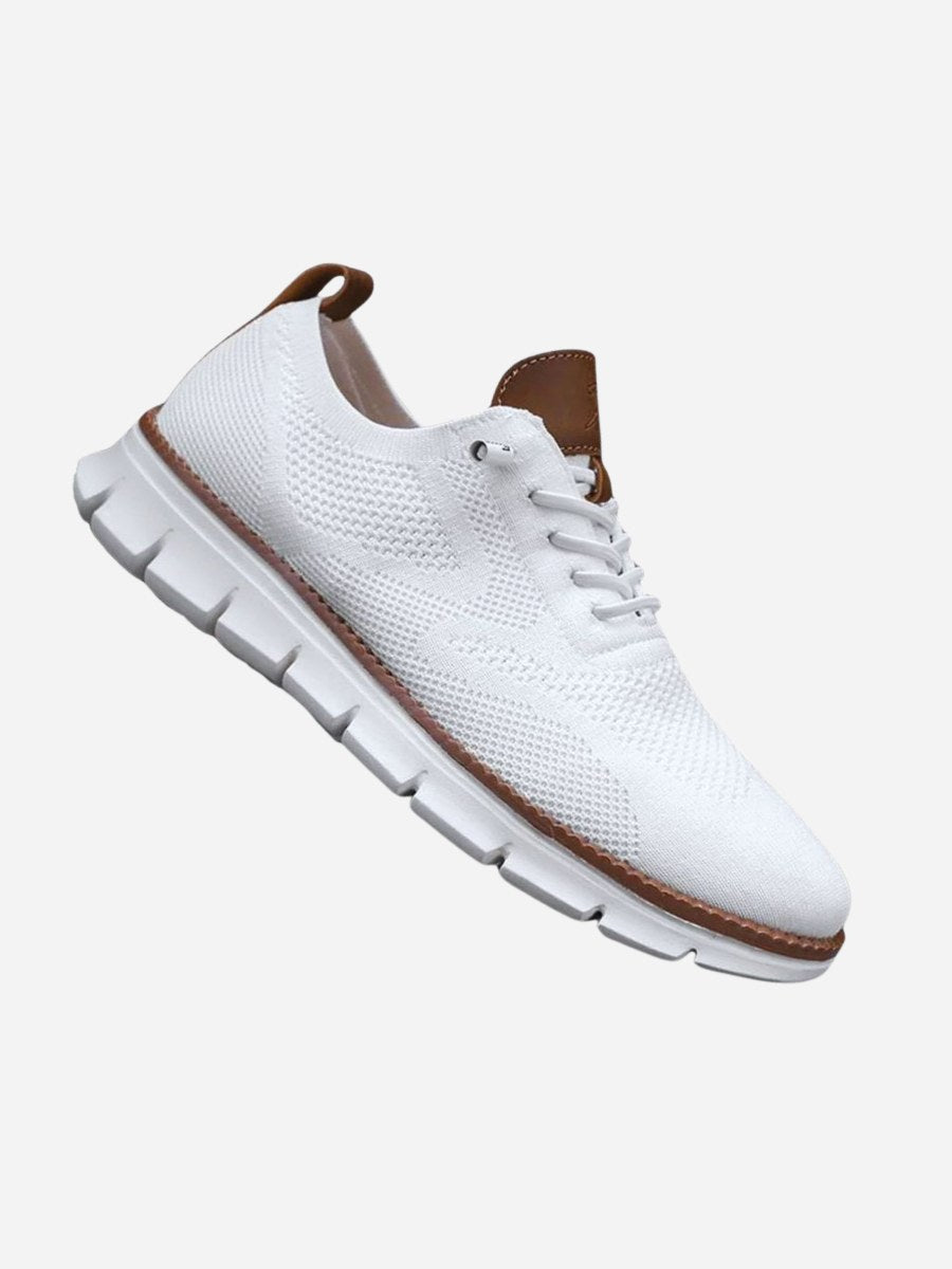 Beau | Men's Orthopedic Walking Shoes, Wide Toe Box Support Shoes | Direct Attire | White