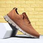 Beau | Men's Orthopedic Walking Shoes, Wide Toe Box Support Shoes | Direct Attire | Caramel