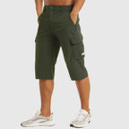 Beau | Men's Quick-Dry Cargo Shorts, Spacious Pocket Shorts | Direct Attire | Donkergrijs