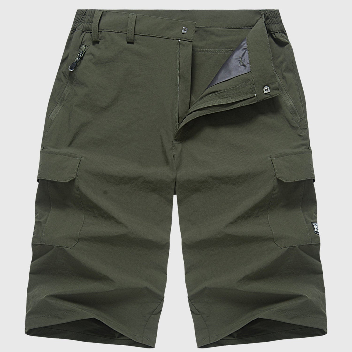 Beau | Men's Quick-Dry Cargo Shorts, Spacious Pocket Shorts | Direct Attire | Groen