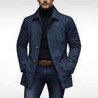 Benjamin | Men's Tailored All-Weather Overcoat, Timeless Autumn Coat | Direct Attire