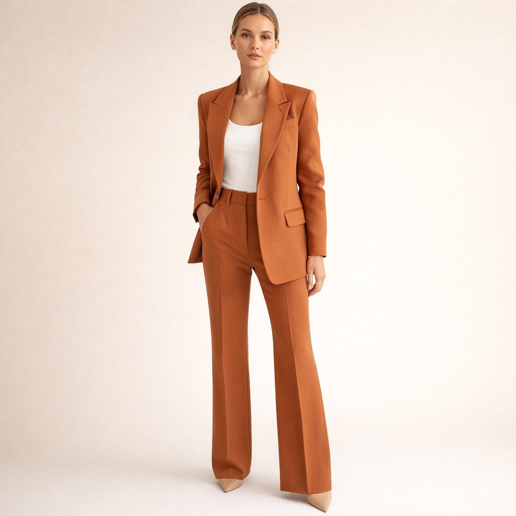 Bree | Women's Structured Blazer with Flared Trousers, Two-Piece Suit | Direct Attire
