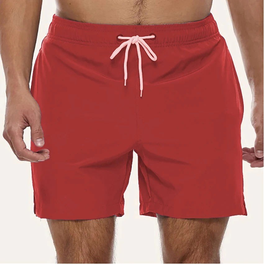 Brodie | Men's Quick-Dry Swim Shorts, Elasticated Waist Swimming Shorts | Direct Attire | Roze
