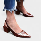Caitlyn | Women's Orthopaedic Block Heel Shoes, Structured Formal Heels