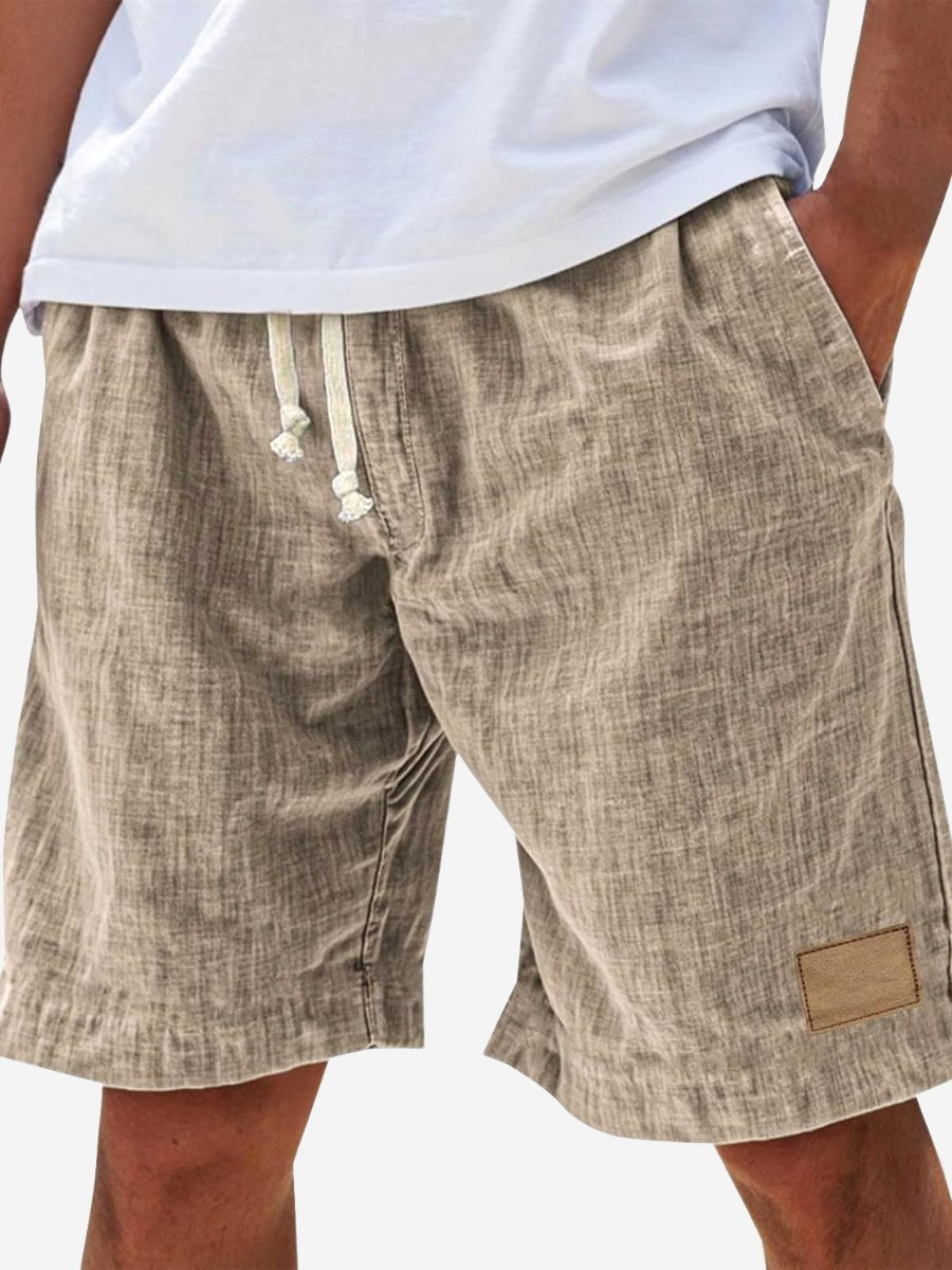 Campbell | Men's Relaxed Cotton Shorts, Lightweight Summer Shorts | Direct Attire | Khaki