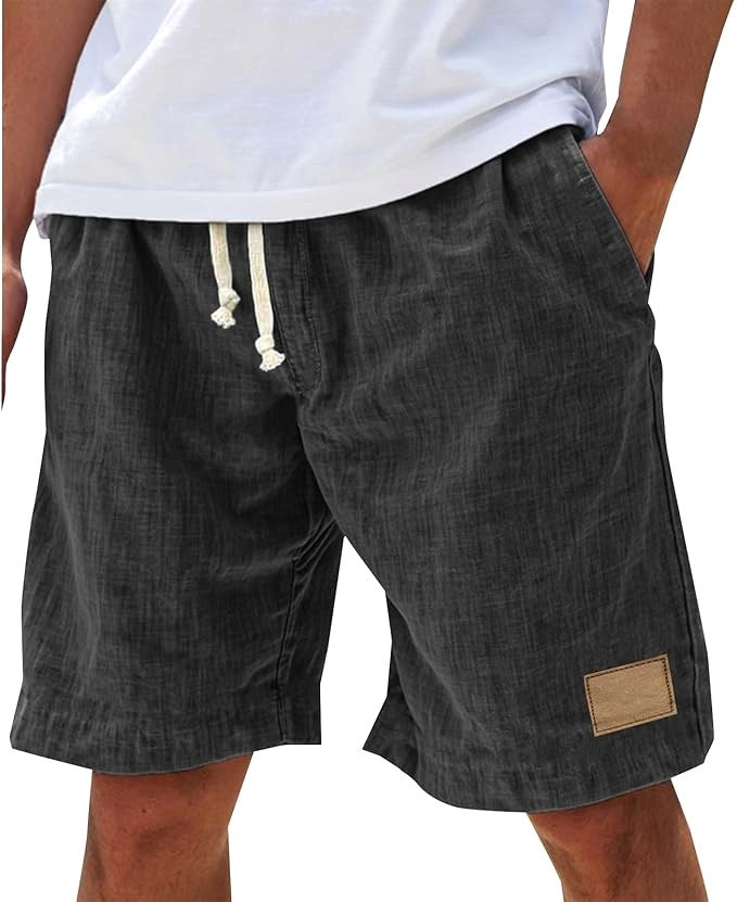 Campbell | Men's Relaxed Cotton Shorts, Lightweight Summer Shorts | Direct Attire | Blue