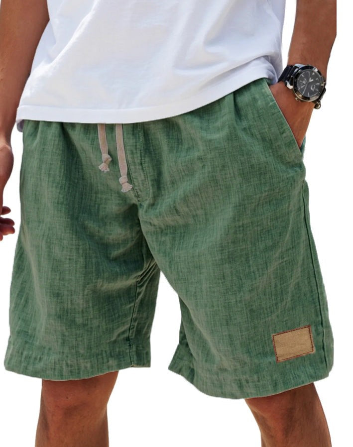 Campbell | Men's Relaxed Cotton Shorts, Lightweight Summer Shorts | Direct Attire | Grey
