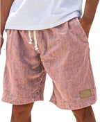 Campbell | Men's Relaxed Cotton Shorts, Lightweight Summer Shorts | Direct Attire | Purple
