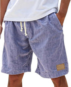 Campbell | Men's Relaxed Cotton Shorts, Lightweight Summer Shorts | Direct Attire | White