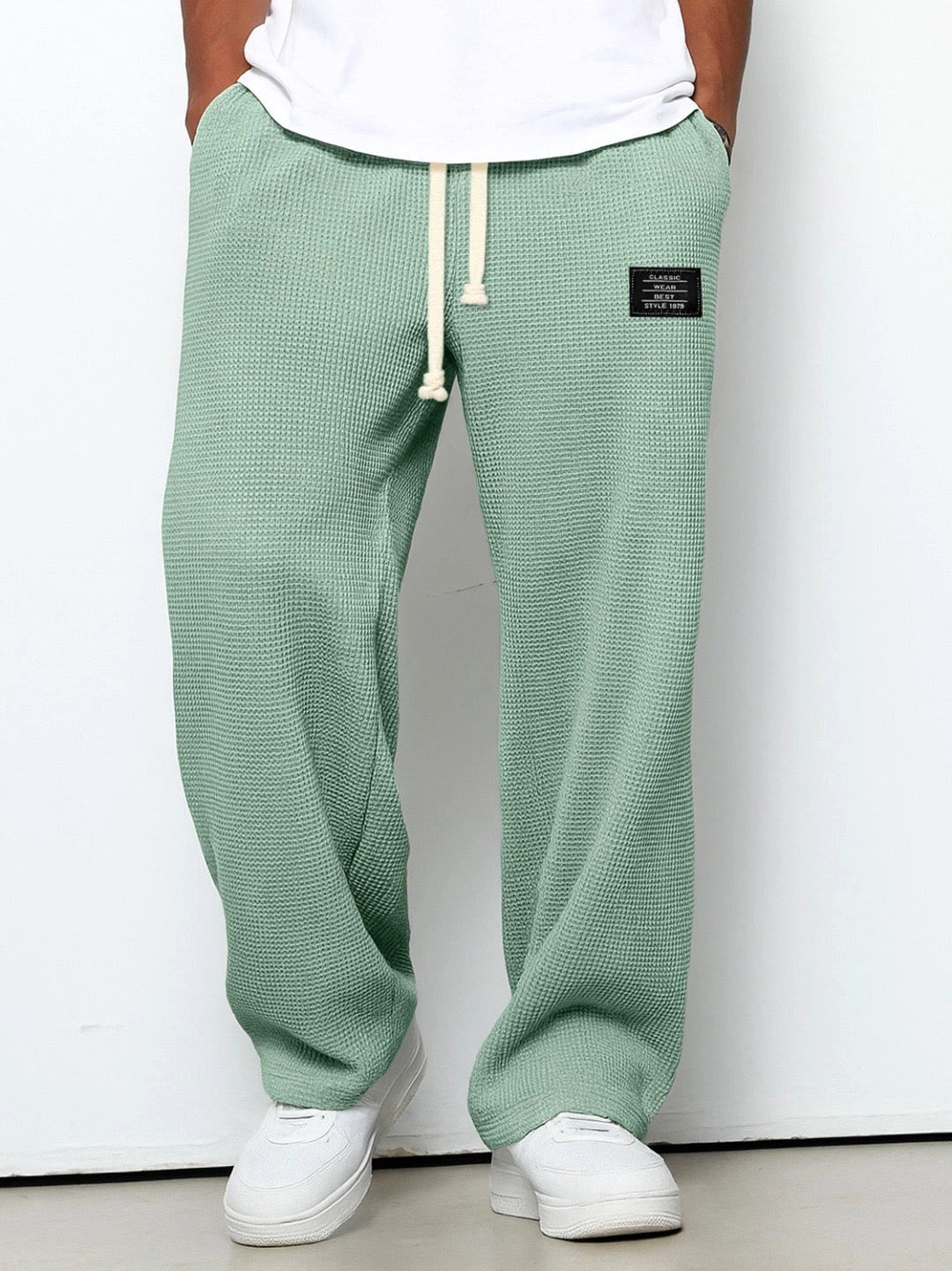 Campbell | Women's Relaxed Lace Trousers, Straight-Leg Everyday Trousers | Direct Attire | Blue