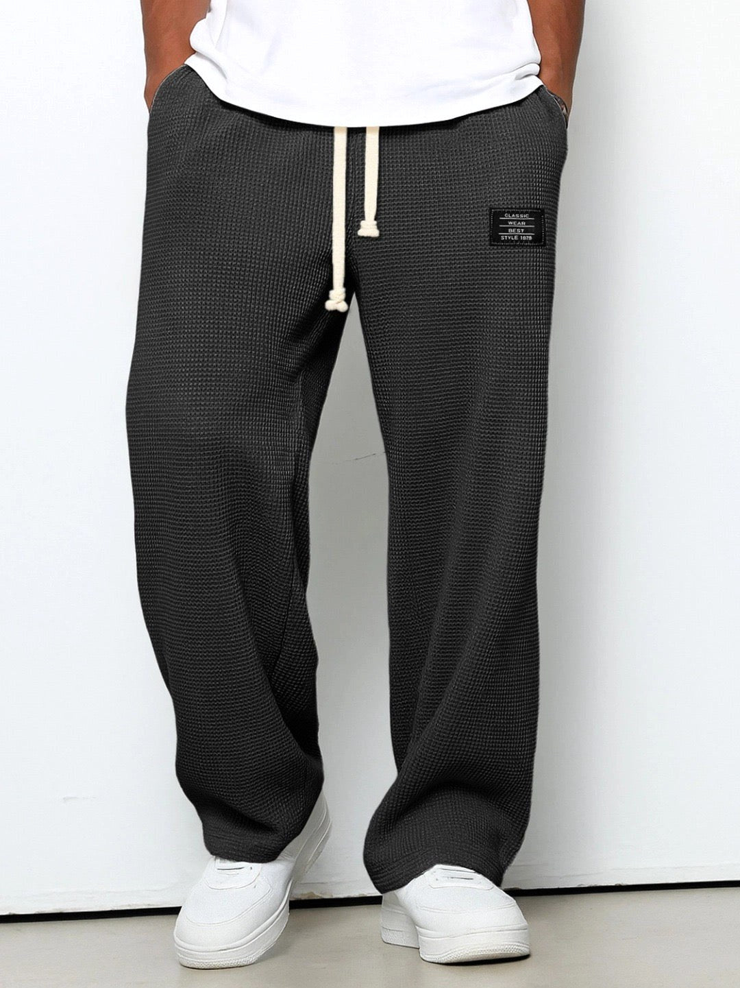 Campbell | Women's Relaxed Lace Trousers, Straight-Leg Everyday Trousers | Direct Attire | Dark Brown