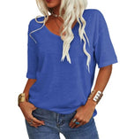 Chelsea | Women's Relaxed U-Neck T-Shirt, Lightweight Summer Top | Direct Attire