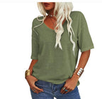 Chelsea | Women's Relaxed U-Neck T-Shirt, Lightweight Summer Top | Direct Attire
