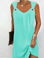 Chloe | Women's Printed Bohemian Dress, Strappy Summer Dress | Direct Attire