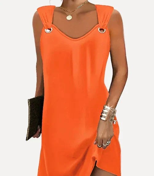 Chloe | Women's Printed Bohemian Dress, Strappy Summer Dress | Direct Attire