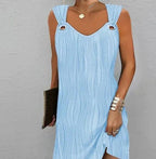 Chloe | Women's Printed Bohemian Dress, Strappy Summer Dress | Direct Attire