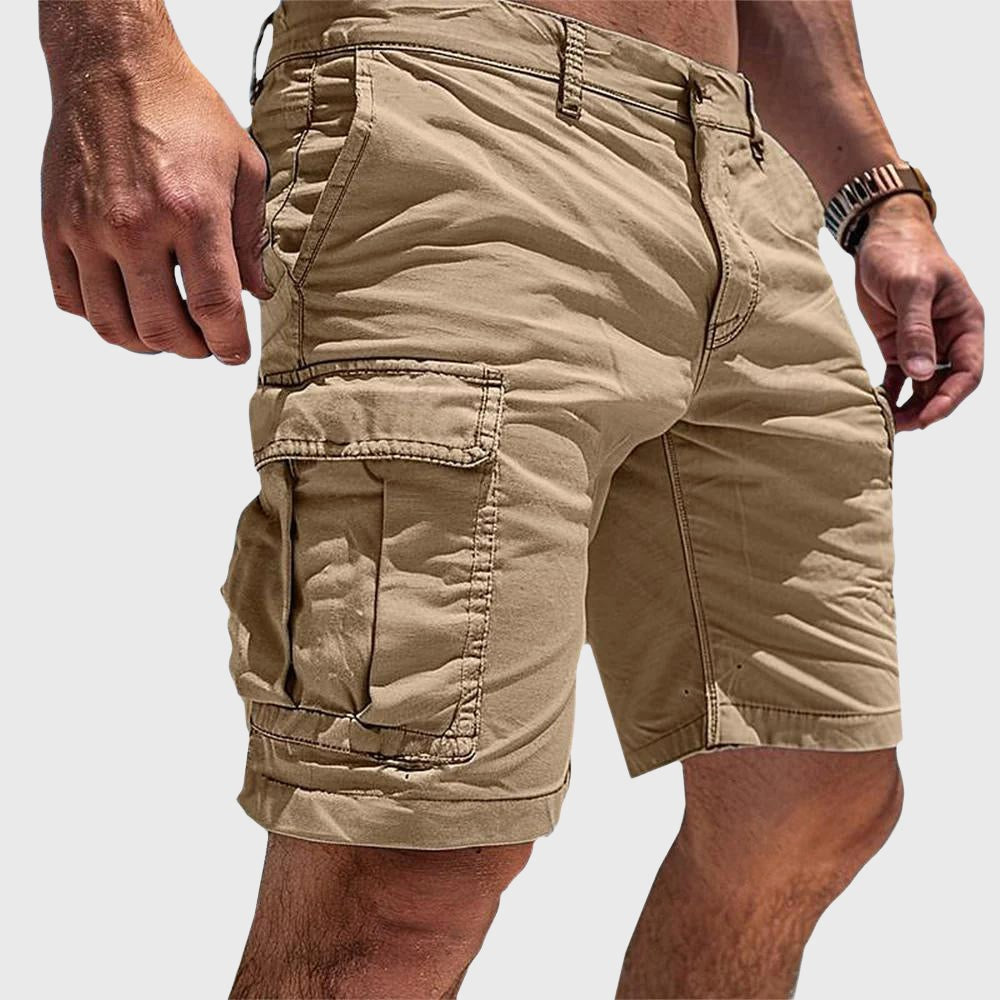 Clint | Men's Cargo Shorts with Practical Pockets, Casual Shorts | Direct Attire | Groen