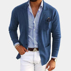 Connor | Men's Tailored Blazer with Notch Lapels, Classic Suit Jacket | Direct Attire | Beige