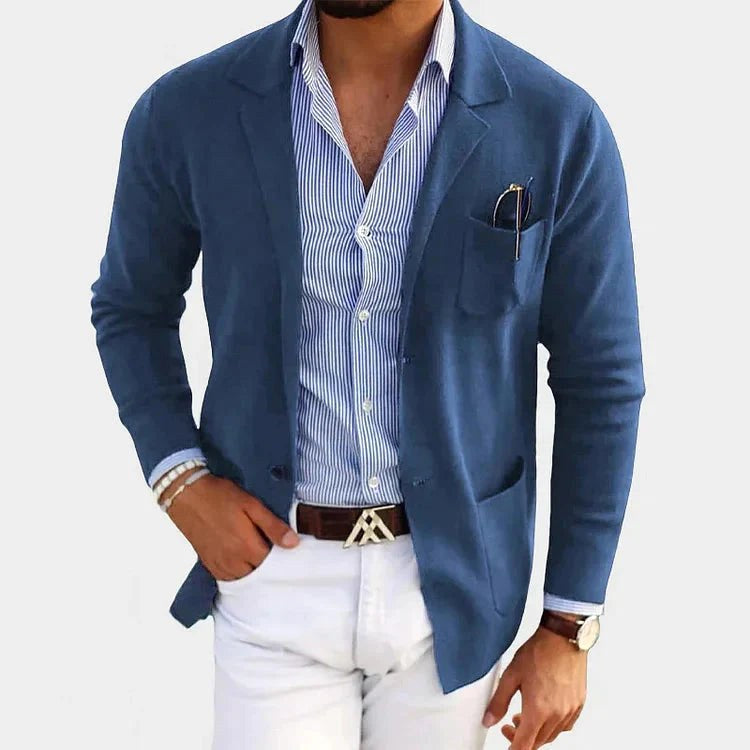 Connor | Men's Tailored Blazer with Notch Lapels, Classic Suit Jacket | Direct Attire | Beige