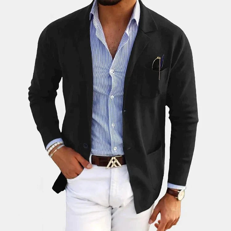 Connor | Men's Tailored Blazer with Notch Lapels, Classic Suit Jacket | Direct Attire | Con capucha
