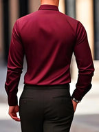 Cooper | Men's Breathable Long-Sleeved Shirt, Tailored Slim-Fit Shirt | Direct Attire