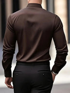 Cooper | Men's Breathable Long-Sleeved Shirt, Tailored Slim-Fit Shirt | Direct Attire