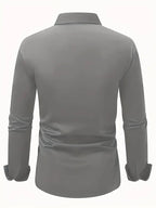 Cooper | Men's Breathable Long-Sleeved Shirt, Tailored Slim-Fit Shirt | Direct Attire
