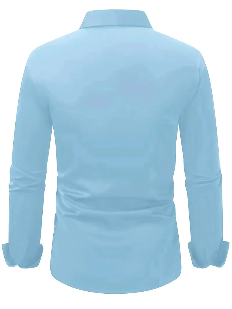 Cooper | Men's Breathable Long-Sleeved Shirt, Tailored Slim-Fit Shirt | Direct Attire