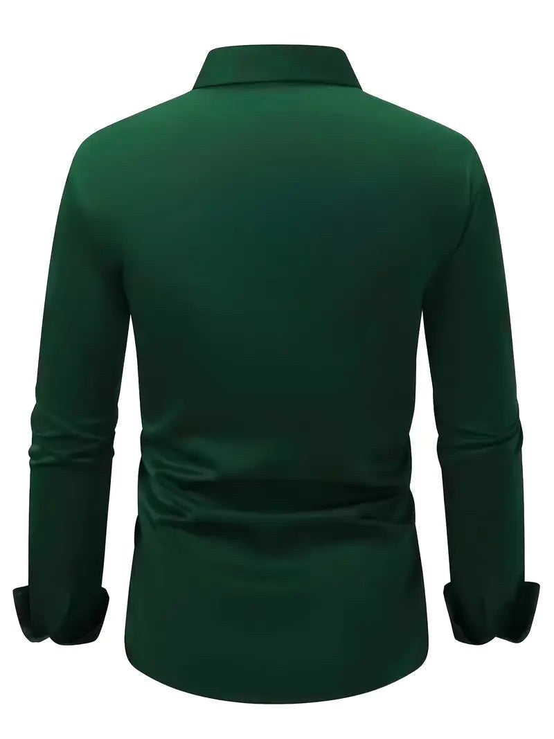 Cooper | Men's Breathable Long-Sleeved Shirt, Tailored Slim-Fit Shirt | Direct Attire