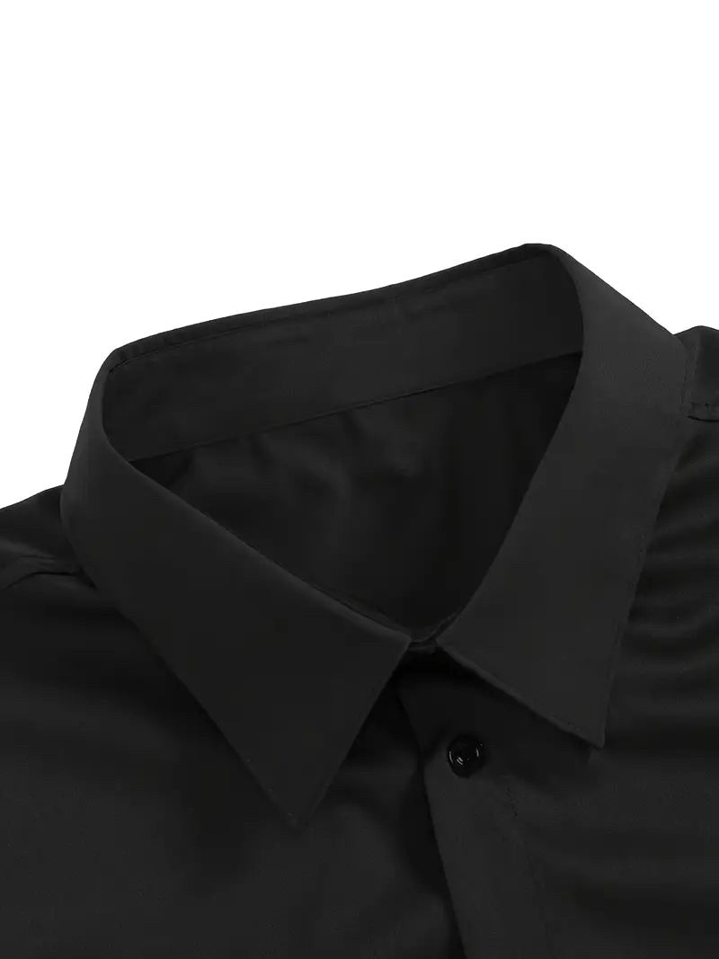 Cooper | Men's Breathable Long-Sleeved Shirt, Tailored Slim-Fit Shirt | Direct Attire