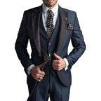 Cooper | Men's Three-Piece Blazer Suit, Waistcoat and Trousers Set | Direct Attire | Navy Blue