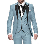 Cooper | Men's Three-Piece Blazer Suit, Waistcoat and Trousers Set | Direct Attire | Light Blue
