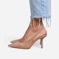 Danika | Women's Orthopedic Heels, Supportive Dress Heels | Direct Attire | Beige