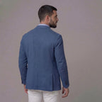 Darcy | Men's Linen Blazer, Lightweight Unstructured Jacket | Direct Attire | Black