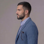 Darcy | Men's Linen Blazer, Lightweight Unstructured Jacket | Direct Attire | Grey
