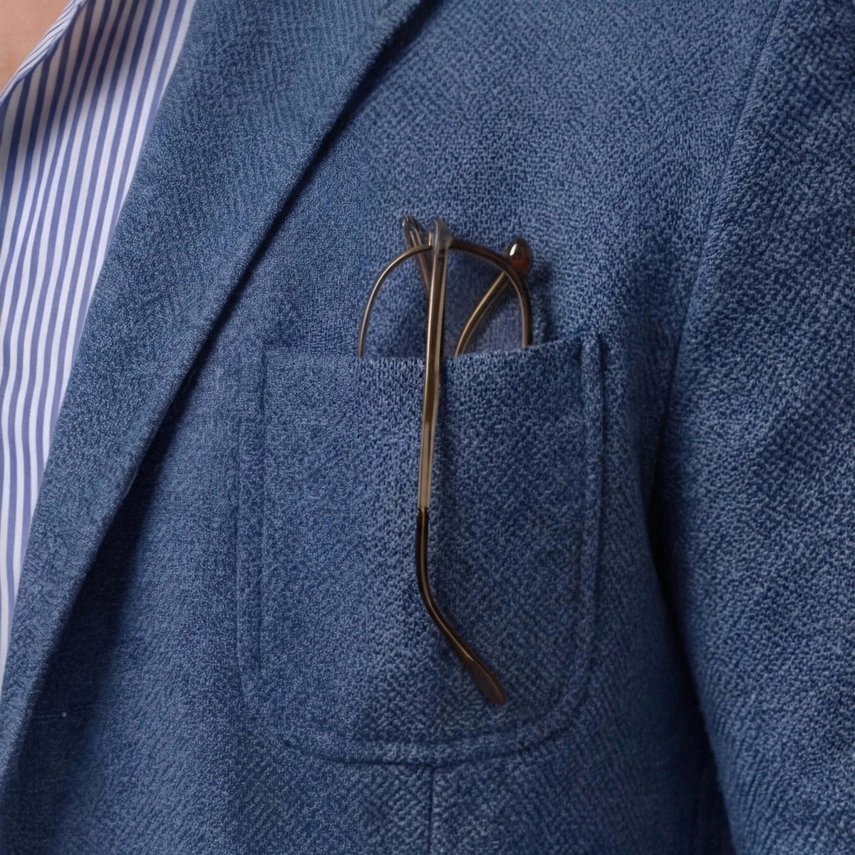 Darcy | Men's Linen Blazer, Lightweight Unstructured Jacket | Direct Attire | Dark Brown